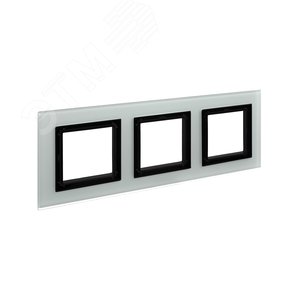 Рамка из натурального стекла, ''Avanti'', светло-серая, 6 модулей - фото 2