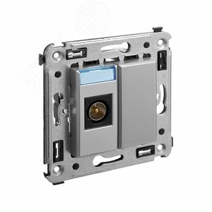 Avanti Розетка TV в стену оконечная 2 модуля      Закаленная сталь - фото 2