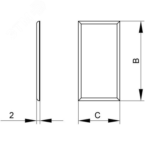 Накладка SGAN 60 на стык профиля - фото 2
