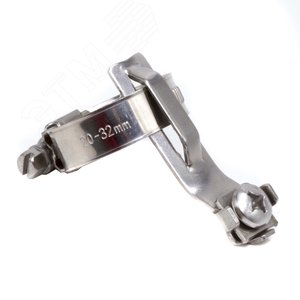 Изображение товара Хомут для заземления металлорукава и жестких труб 20-32 мм, нержавеющая сталь (шт)