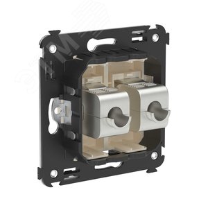 Avanti Компьютерная розетка RJ-45 без шторки в    стену кат.5e двойная экранированная Ванильная     дымка - фото 3