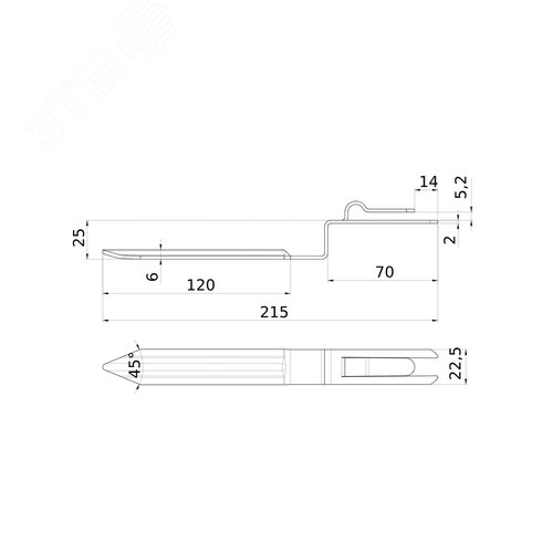 Держатель полосы для контура заземления - фото 2