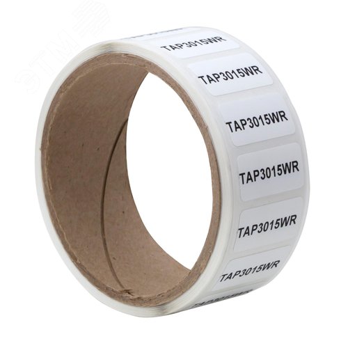 Этикетка в рулоне для ТТ печати, 30х15мм, из полиэстера  с усиленным адгезивом, белый  матовый, химстойкий, 1шт./ряд, 5тыс.шт./упак. - фото 3