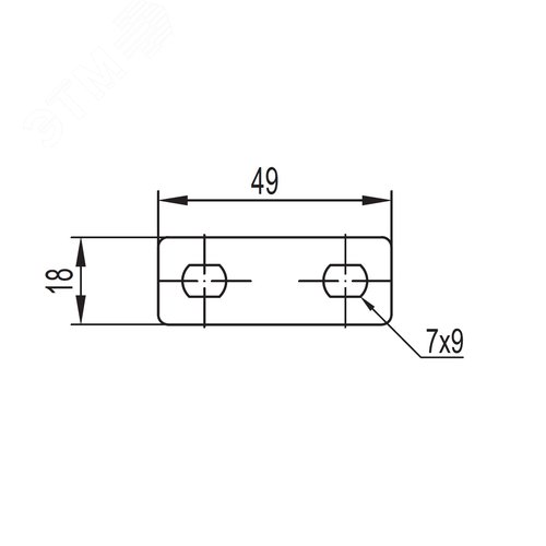 Пластина для заземления PTCE никелированная - фото 2