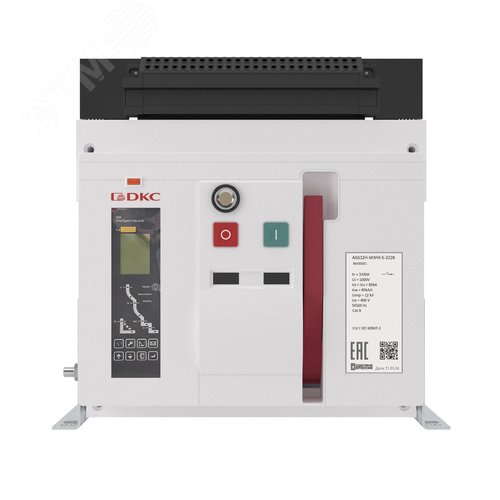 Воздушный автоматический выключатель YON AGS32H 3Р 3200 А 85 кА, типоразмер M, расцепитель 3M, фиксированный, управление 220 В AC, горизонтальное подключение - фото 2