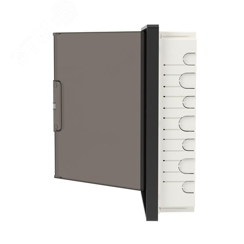 Щиток 24 мод встраиваемый Фрейм (FRAME), черный, с тонированной дверцей, с 4 шинами PEN (2шт на 8 отв. и 2шт на 6 отв.) - фото 5