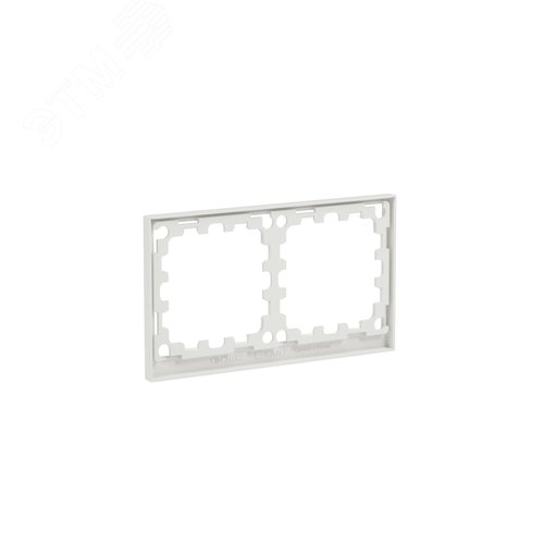 Рамка на 2 поста, KANT, белый песок - фото 3