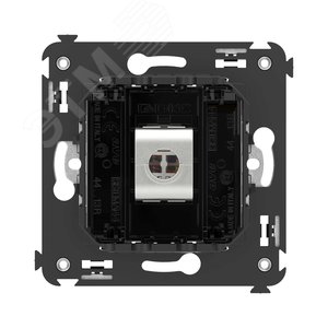 Avanti Компьютерная розетка RJ-45 без шторки в стену, кат.5e одинарная экранированная,  Черный квадрат - фото 4