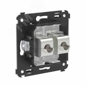 Avanti Компьютерная розетка RJ-45 без шторки в стену, кат.6А двойная экранированная,  Белое облако - фото 3