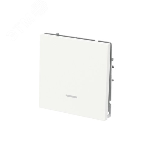 Переключатель одноклавишный с подсветкой, KANT, белая магнолия - фото 3