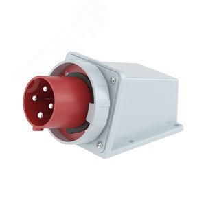 Вилка настенная IP67 125А 3P+E 400В - фото 1