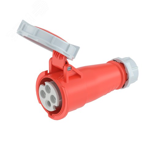 Розетка кабельная IP67 16A 3P+E 400В - фото 1