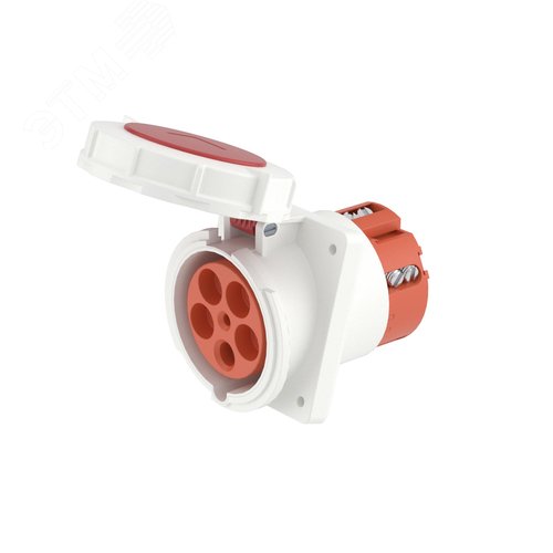 Розетка скрытой установки с наклоном IP67 63A 3p+E+N 400V - фото 1