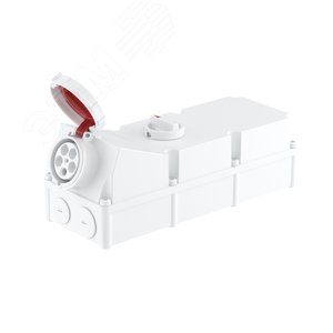 Розетка наружной установки IP67 125А 3P+E+N 400В с механической блокировкой и боковым расположением разъема - фото 1