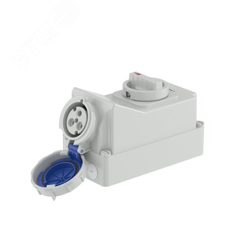 Розетка наружной установки с механической блокировкой и боковым расположением разъема IP67 32 - фото 1