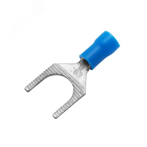 Наконечник вилочный НВИ 2.5-6 с изолированным фланцем синий (100шт) - фото 1