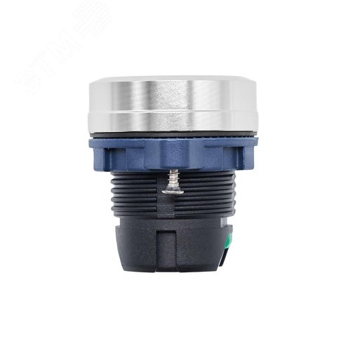 Головка кнопки плоская без фиксации, зеленая, алюминий - фото 3