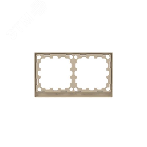 Рамка на 2 поста, KANT, ванильный марципан - фото 5