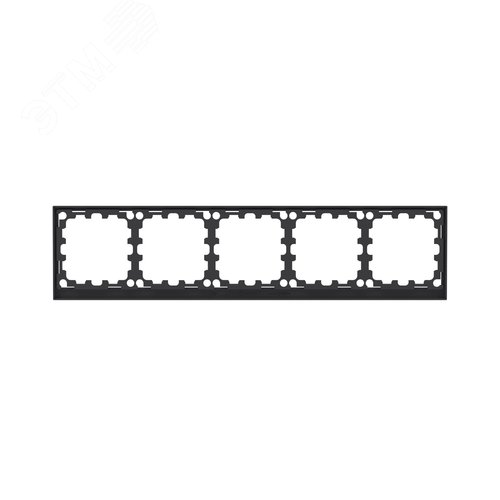 Рамка на 5 постов, KANT, черный уголь - фото 5