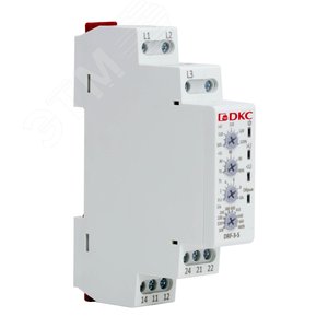 Реле контроля фаз, 3 фазы, контроль напряжения, контроль обрыва фаз, конфигурация контакта 2CO, 208-480В - фото 1