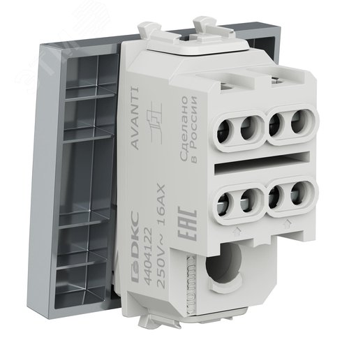 Инвертор одноклавишный модульный, Avanti, закаленная сталь, 2 модуля - фото 4