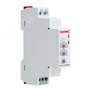 Реле контроля напряжения однофазное, конфигурация контакта 1CO, 110-240В AC/DC - фото 1