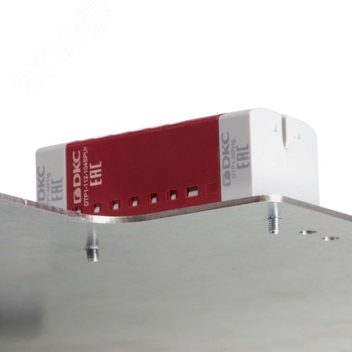 Блок распределительный, зажим push-in, 4 точки подключения 2,5 кв.мм, синий - фото 3