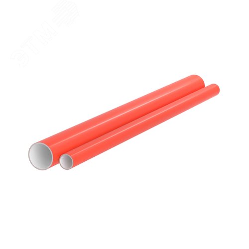 Труба гладкостенная двухслойная полимерная д. 75мм толщ. 4,7 мм, SN24 отрезок 11,7м, цвет красный - фото 2