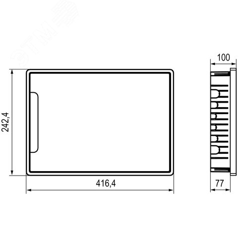 Щиток 18 мод встраиваемый Фрейм (FRAME), белый, с прозрачной дверцей, с 2 шинами PEN на 8 и 10 отв. - фото 7