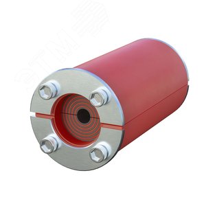 Проходка круглая нержавеющая D300х70 мм для кабелей D 140-240 мм - фото 1