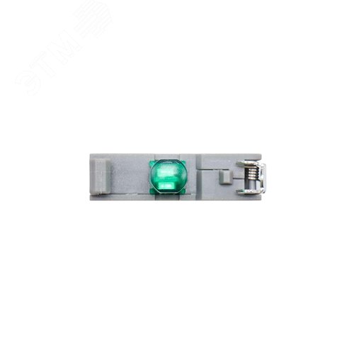 Контактный блок с клеммными зажимами под винт со светодиодом на 220В, зеленый - фото 3