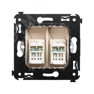 Avanti Розетка RJ-45 в стену, кат.6 двойная, ''Ванильная дымка'' - фото 3