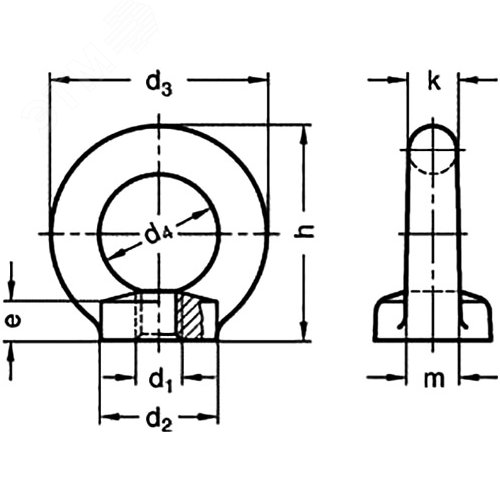 Рым-гайка M6 - фото 2