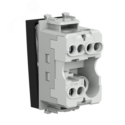 Переключатель модульный, Avanti, черный матовый, 1 модуль - фото 4