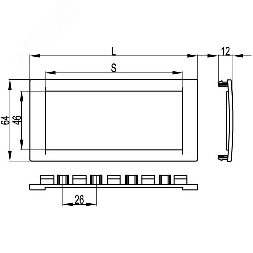 Рамка универсальная на 2 модуля, цвет белый - фото 4