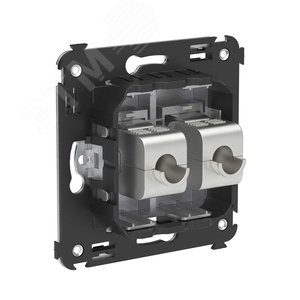 Avanti Компьютерная розетка RJ-45 без шторки в стену, кат.5e двойная экранированная,  Закаленная сталь - фото 3