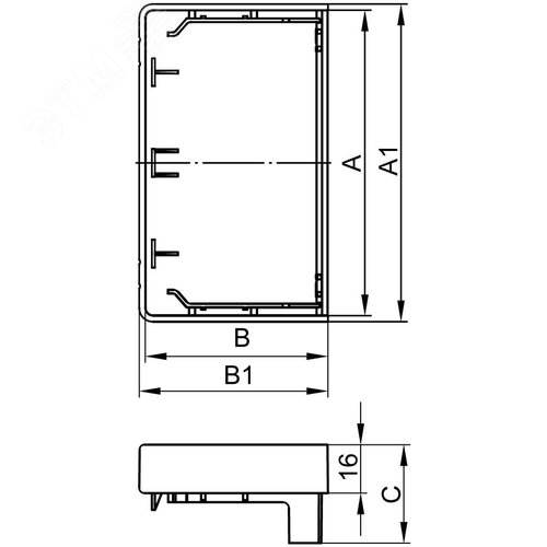 Заглушка для кабель-канала 100х60 торцевая LAN In-liner артикул 00874 ...
