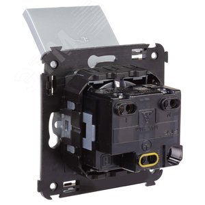 Avanti Розетка с крышкой в стену 2P+E с з/ш  Закаленная сталь - фото 4