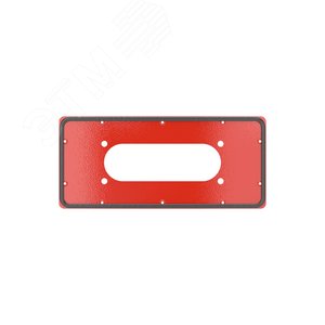 Фланец для монтажа кабельного ввода FL21 для корпусов ST, тип 3, 343x153 мм, красный RAL3020 - фото 2