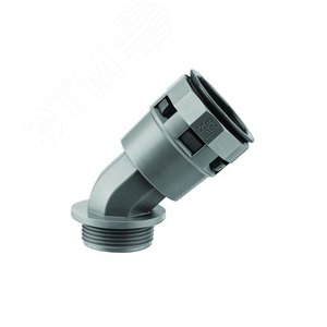 Муфта 45 градусов труба-коробка DN 29 мм М32х1.5 полиамид черный - фото 1