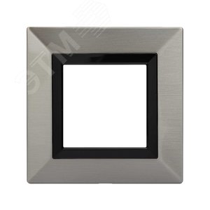 Рамка из металла, ''Avanti'',  никелированная, 2 модуля - фото 1