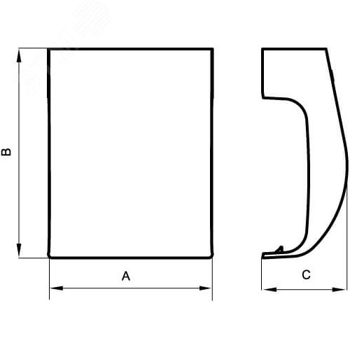 Отвод для коробки PDD-N на кабель-канал 90х25 мм - фото 2