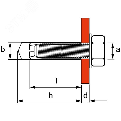 Анкер М10 латунный разрезной - фото 4