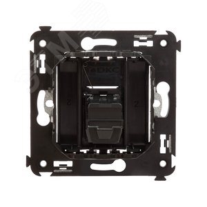 Avanti HDMI розетка одинарная в стену, тип А-А, , Черный матовый - фото 3