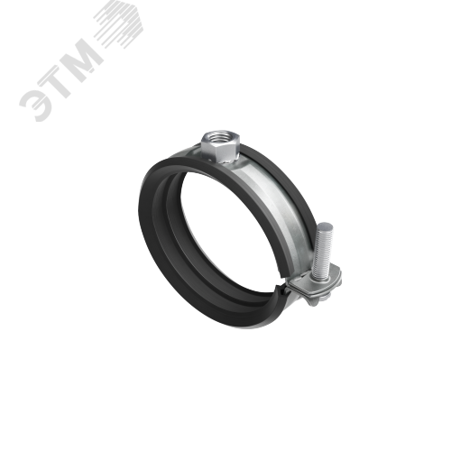 Изображение товара Хомут быстрой фиксации с изоляцией с гайкой М8 для труб d 3/8'' (шт)