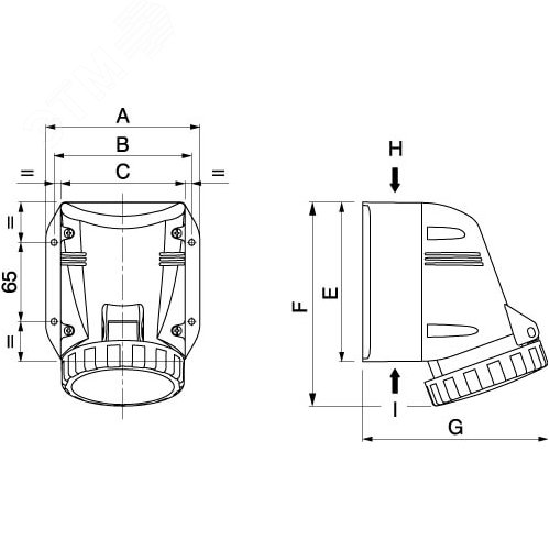 Угол горизонтальный изменяемый СРО 0-44 градусов 600х50 - фото 2