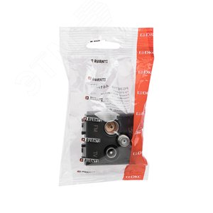 Розетка TV-FM-SAT модульная, Avanti, черный матовый, 2 модуля - фото 5