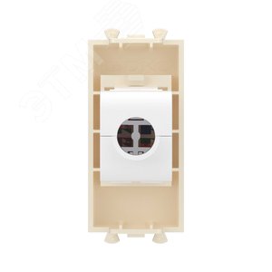 Avanti Компьютерная розетка RJ-45 без шторки модульная, кат.5е,  Ванильная дымка, 1 модуль - фото 4