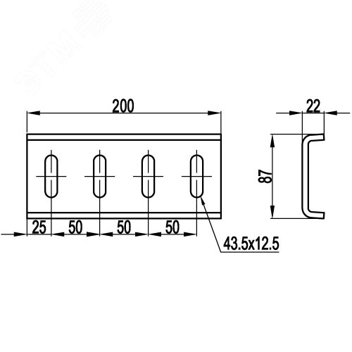 Пластина соединение встык BPM-50 горячеоцинкованная - фото 2