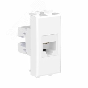 Avanti Телефонная розетка RJ-12 без шторки модульная, Белое облако, 1 модуль - фото 2